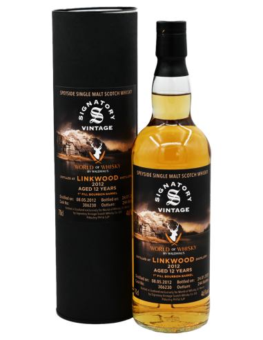 LINKWOOD - 2012-2025 - 12y - VINTAGE -  FIRST FILL BOURBON BARREL - WORLD OF WHISKY BY WALDHAUS