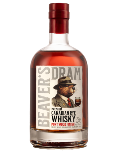 BEAVER'S DRAM - PREMIUM CANADIAN RYE WHISKY - PORT WOOD FINISH