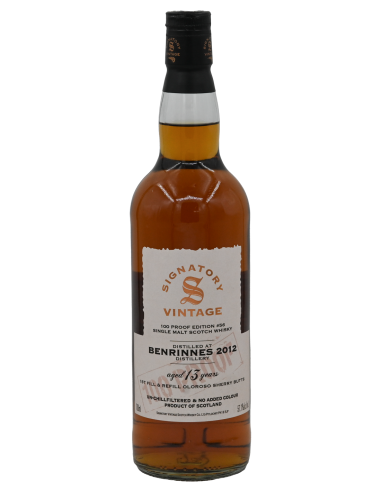 BENRINNES - VINTAGE 2012- 13y - 100 PROOF...