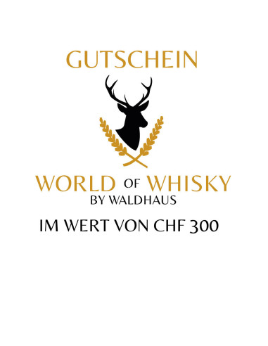 GUTSCHEIN - im Wert von CHF 300.- bei World of Whisky