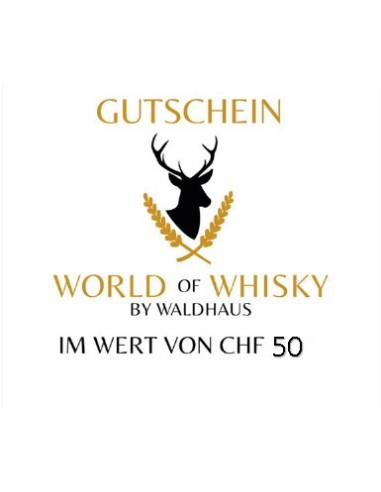 GUTSCHEIN - im Wert von CHF 50.- bei World of Whisky