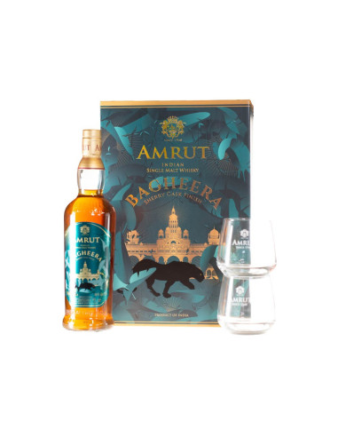 AMRUT- BAGHEERA - SHERRY CASK FINISH - mit 2 Gläsern
